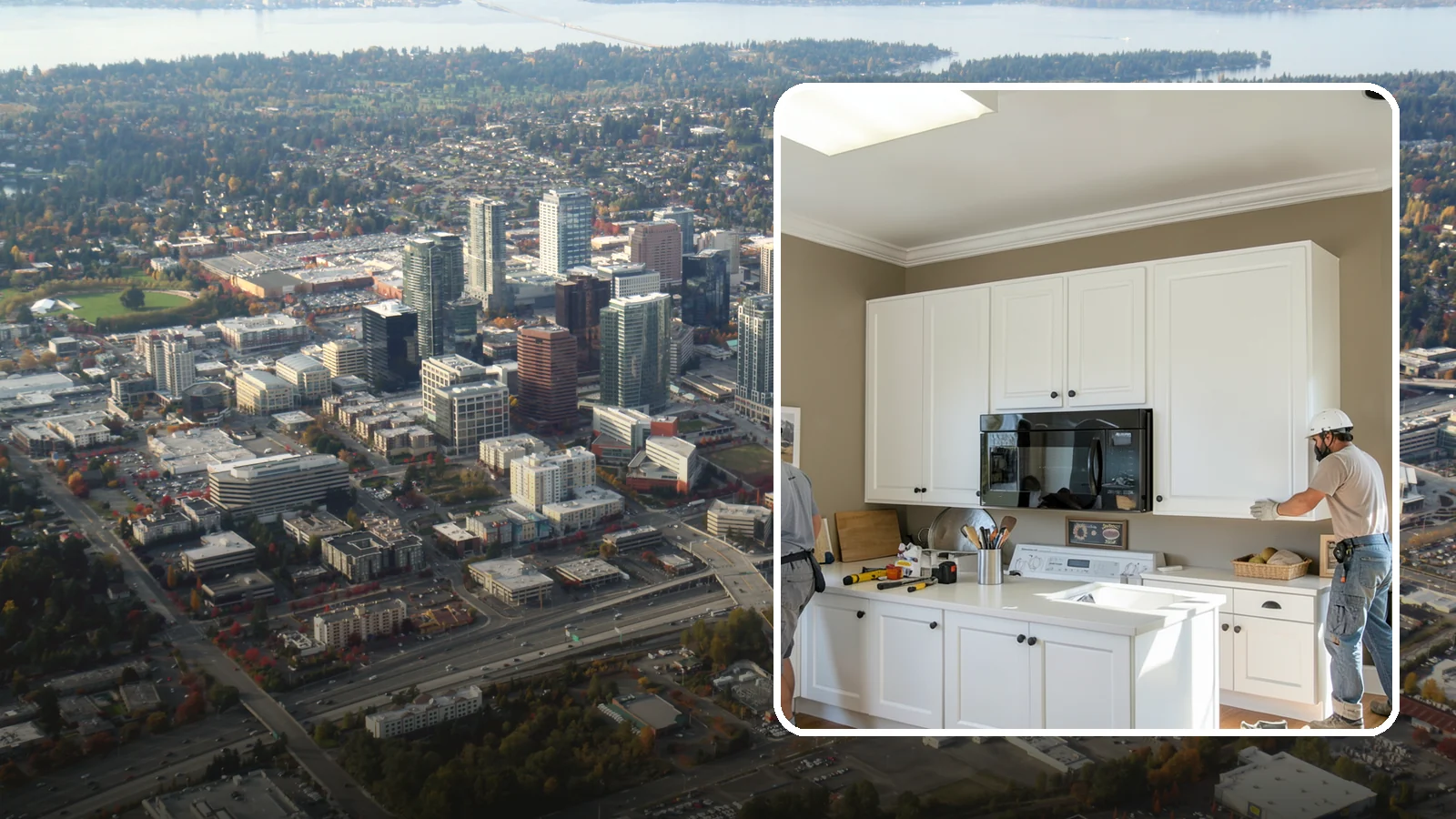 Cabinet Crown Molding in Bellevue, King County, WA - Adding crown molding to the tops of your cabinets to bridge the gap to the ceiling with a custom, finished look.