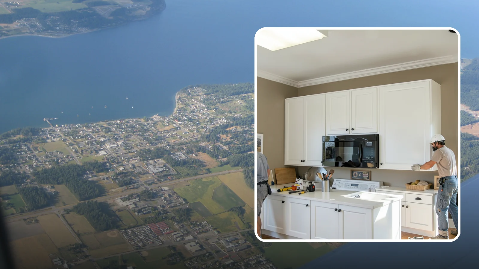 Cabinet Crown Molding in Coupeville, Island County, WA - Adding crown molding to the tops of your cabinets to bridge the gap to the ceiling with a custom, finished look.