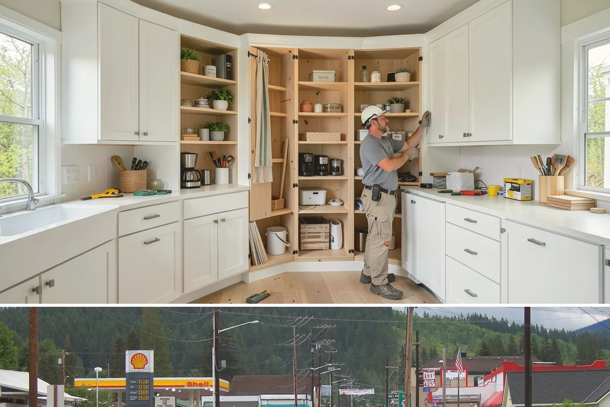 Cabinet Crown Molding in Granite Falls, Snohomish County, WA - Trim work fits any time of year and is a natural finishing step after a cabinet installation.