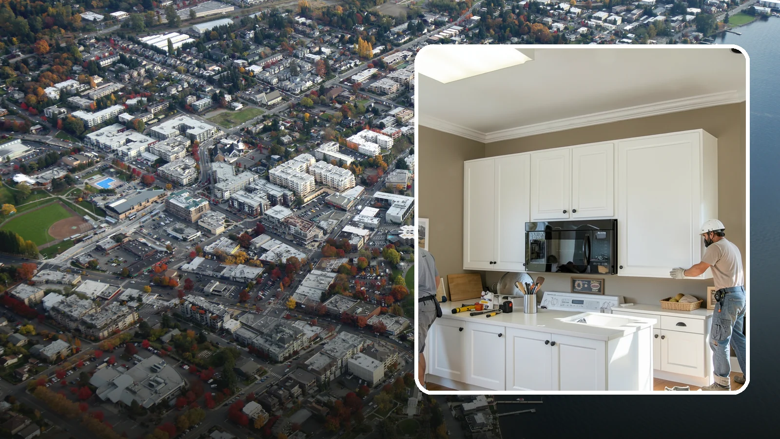 Cabinet Crown Molding in Kirkland, King County, WA - Adding crown molding to the tops of your cabinets to bridge the gap to the ceiling with a custom, finished look.