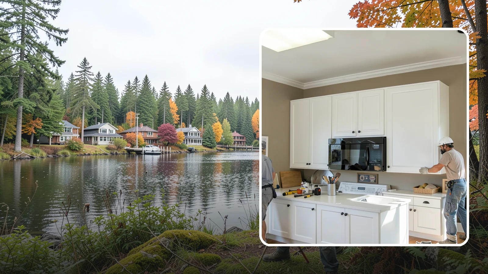 Cabinet Crown Molding in La Conner, Skagit County, WA - Adding crown molding to the tops of your cabinets to bridge the gap to the ceiling with a custom, finished look.