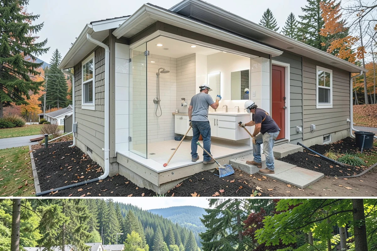 Cabinet Crown Molding in Lake Forest Park, King County, WA - Trim work fits any time of year and is a natural finishing step after a cabinet installation.
