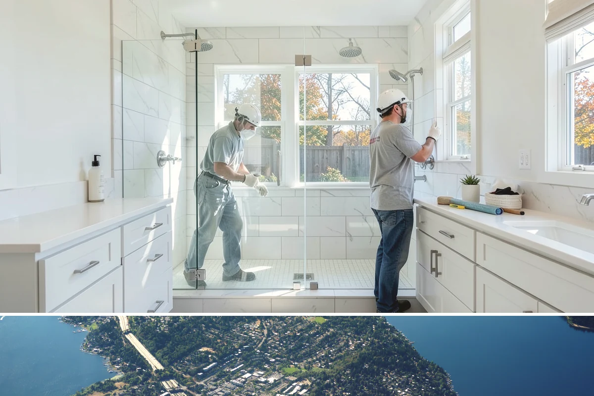 Cabinet Crown Molding in Mercer Island, King County, WA - Trim work fits any time of year and is a natural finishing step after a cabinet installation.