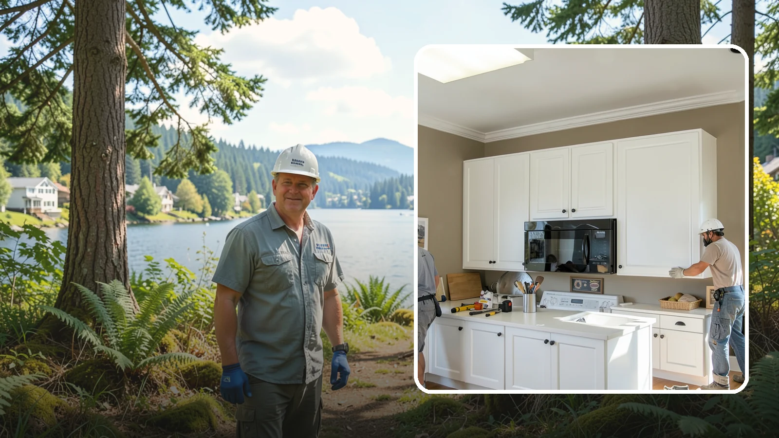 Cabinet Crown Molding in Milton, King County, WA - Adding crown molding to the tops of your cabinets to bridge the gap to the ceiling with a custom, finished look.