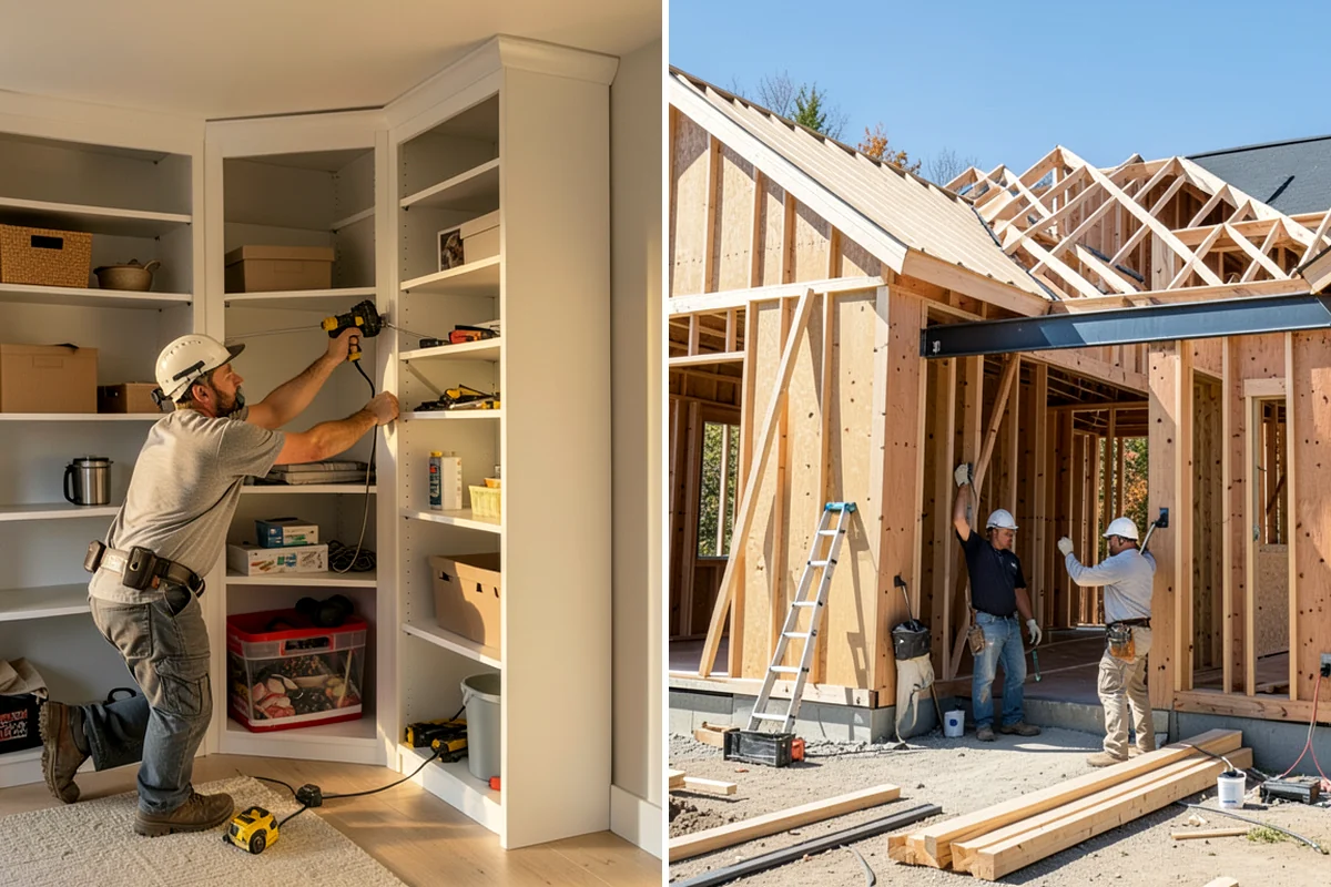 Cabinet Crown Molding in Normandy Park, King County, WA - Measure cabinet tops and ceiling variations