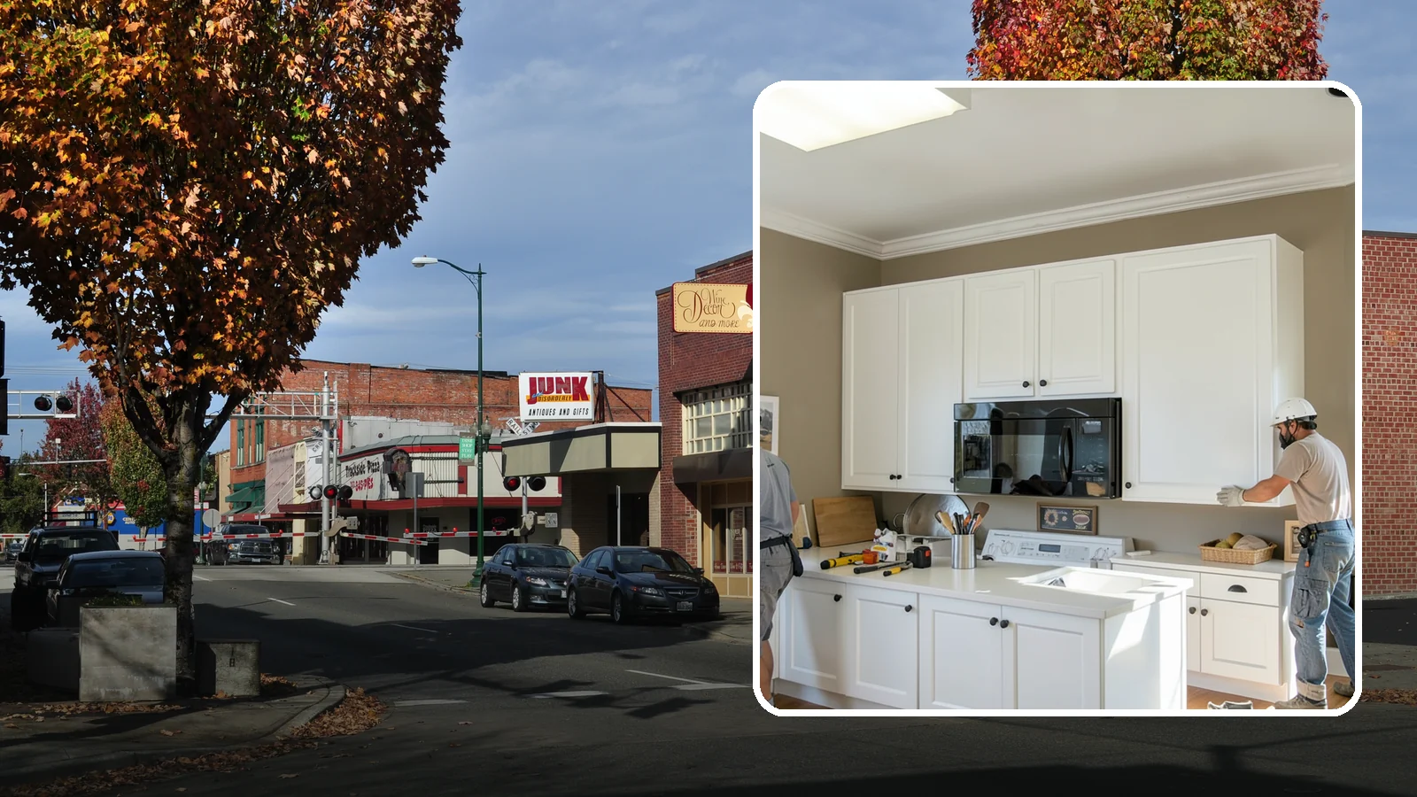 Cabinet Crown Molding in Puyallup, Pierce County, WA - Adding crown molding to the tops of your cabinets to bridge the gap to the ceiling with a custom, finished look.