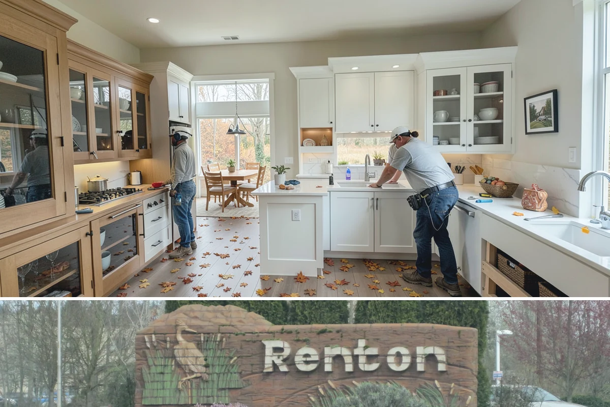 Cabinet Crown Molding in Renton, King County, WA - Trim work fits any time of year and is a natural finishing step after a cabinet installation.