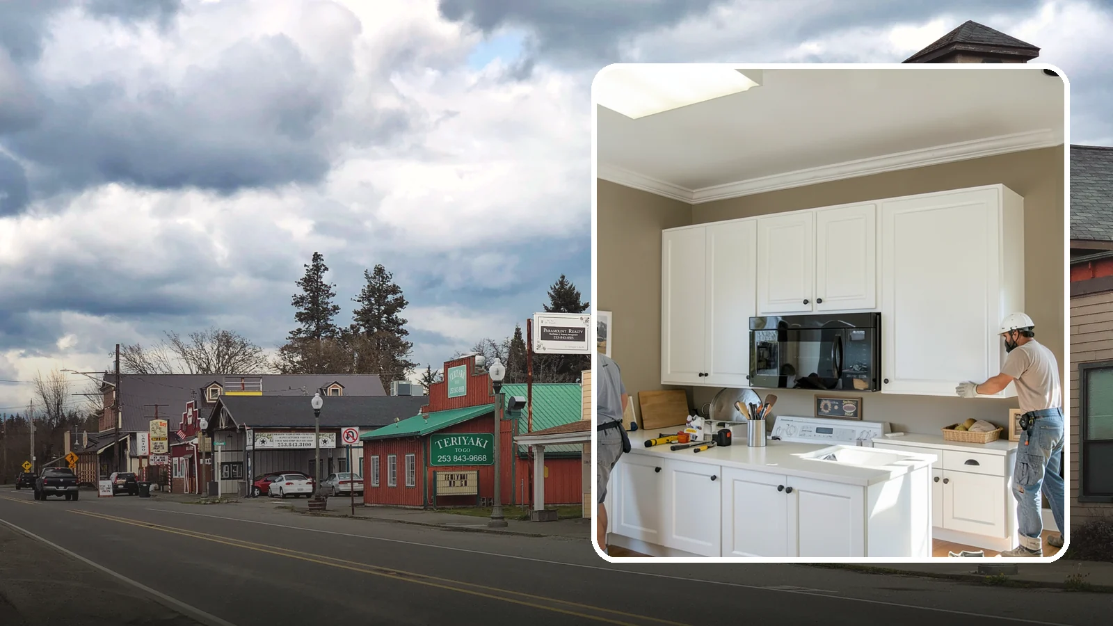 Cabinet Crown Molding in Roy, Pierce County, WA - Adding crown molding to the tops of your cabinets to bridge the gap to the ceiling with a custom, finished look.