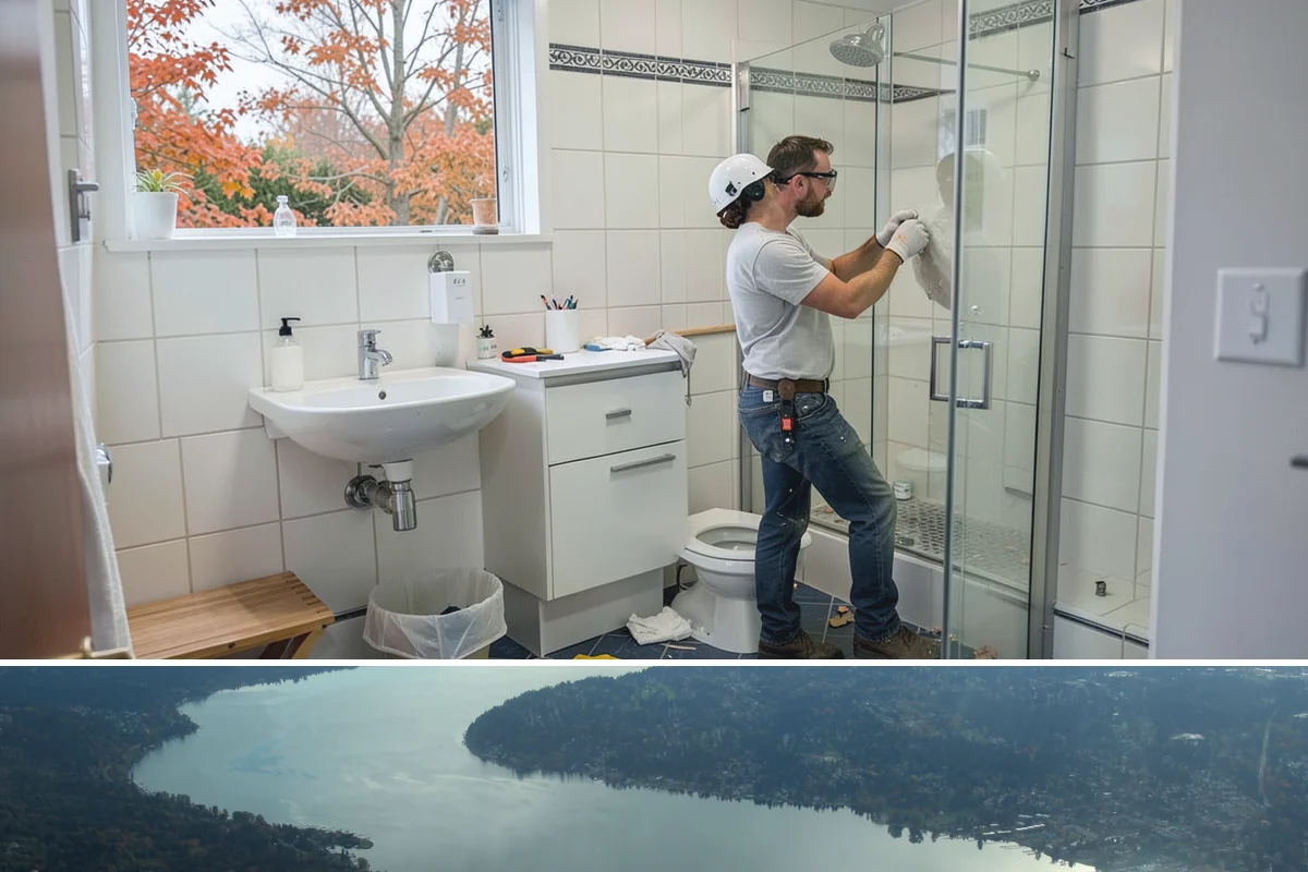 Cabinet Crown Molding in Sammamish, King County, WA - Trim work fits any time of year and is a natural finishing step after a cabinet installation.