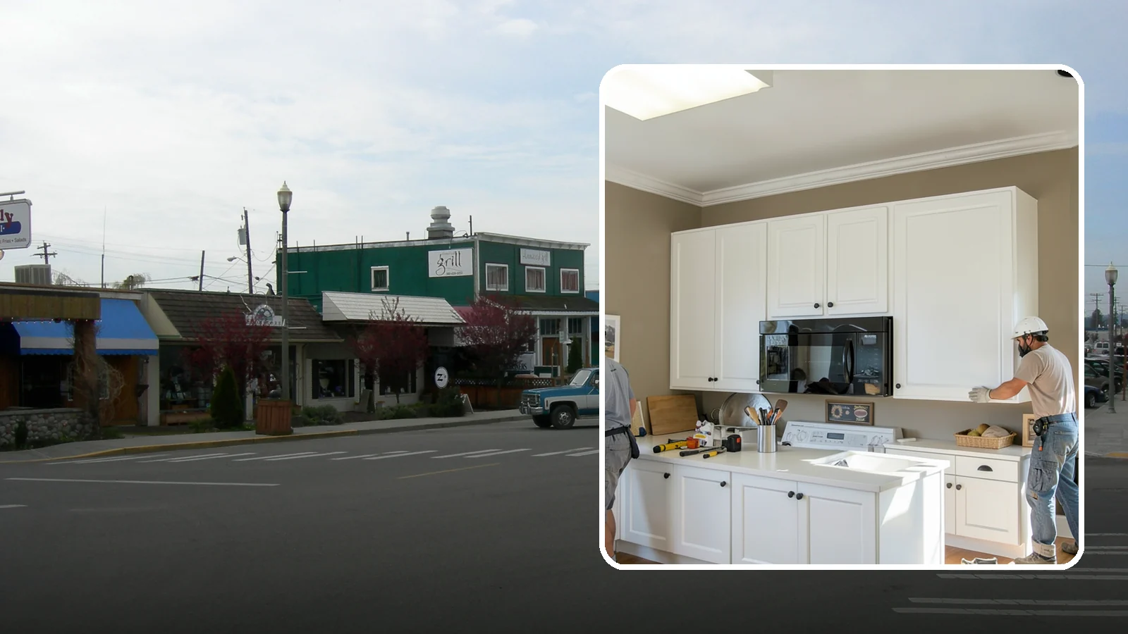 Cabinet Crown Molding in Stanwood, Snohomish County, WA - Adding crown molding to the tops of your cabinets to bridge the gap to the ceiling with a custom, finished look.