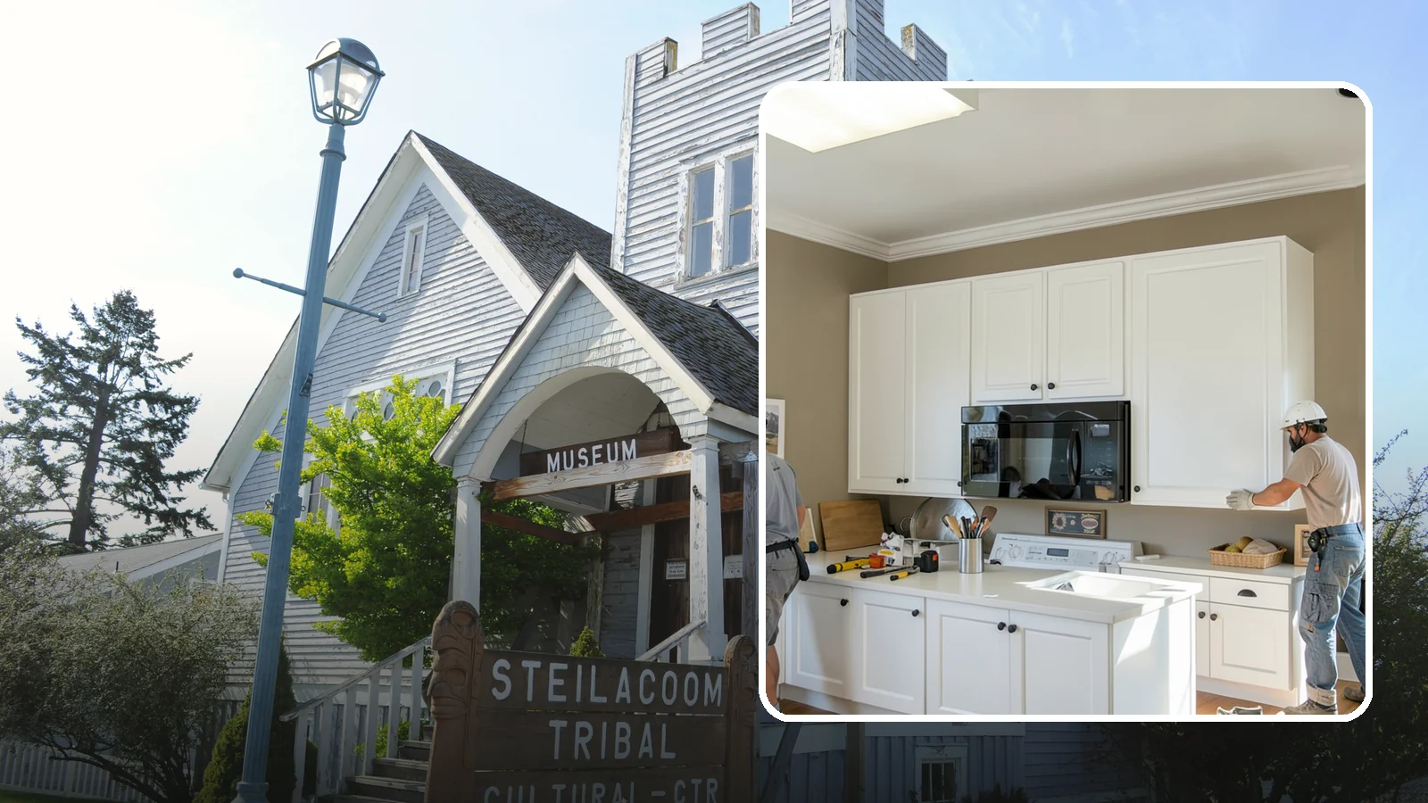 Cabinet Crown Molding in Steilacoom, Pierce County, WA - Adding crown molding to the tops of your cabinets to bridge the gap to the ceiling with a custom, finished look.
