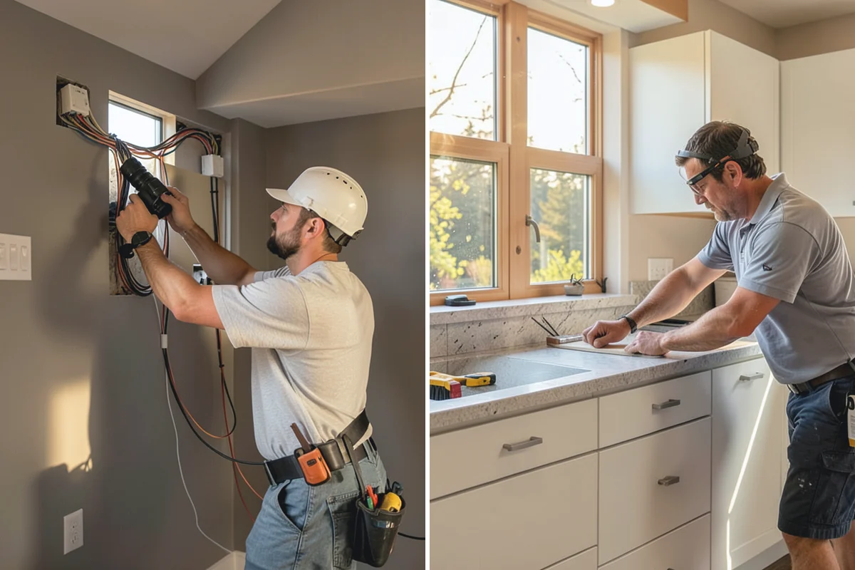 Cabinet Crown Molding in Sumner, Pierce County, WA - Measure cabinet tops and ceiling variations