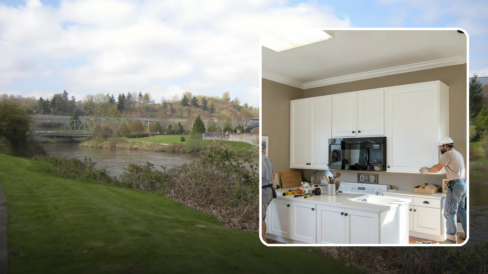 Cabinet Crown Molding in Tukwila, King County, WA - Adding crown molding to the tops of your cabinets to bridge the gap to the ceiling with a custom, finished look.