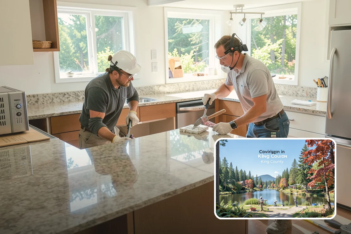 Cabinet Door Replacement in Covington, King County, WA - Fresh look without replacing cabinet boxes