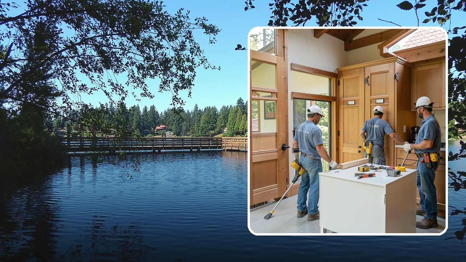 Cabinet Door Replacement in Federal Way, King County, WA - Replacing tired cabinet doors and drawer fronts to refresh your kitchen without a full cabinet tear-out.