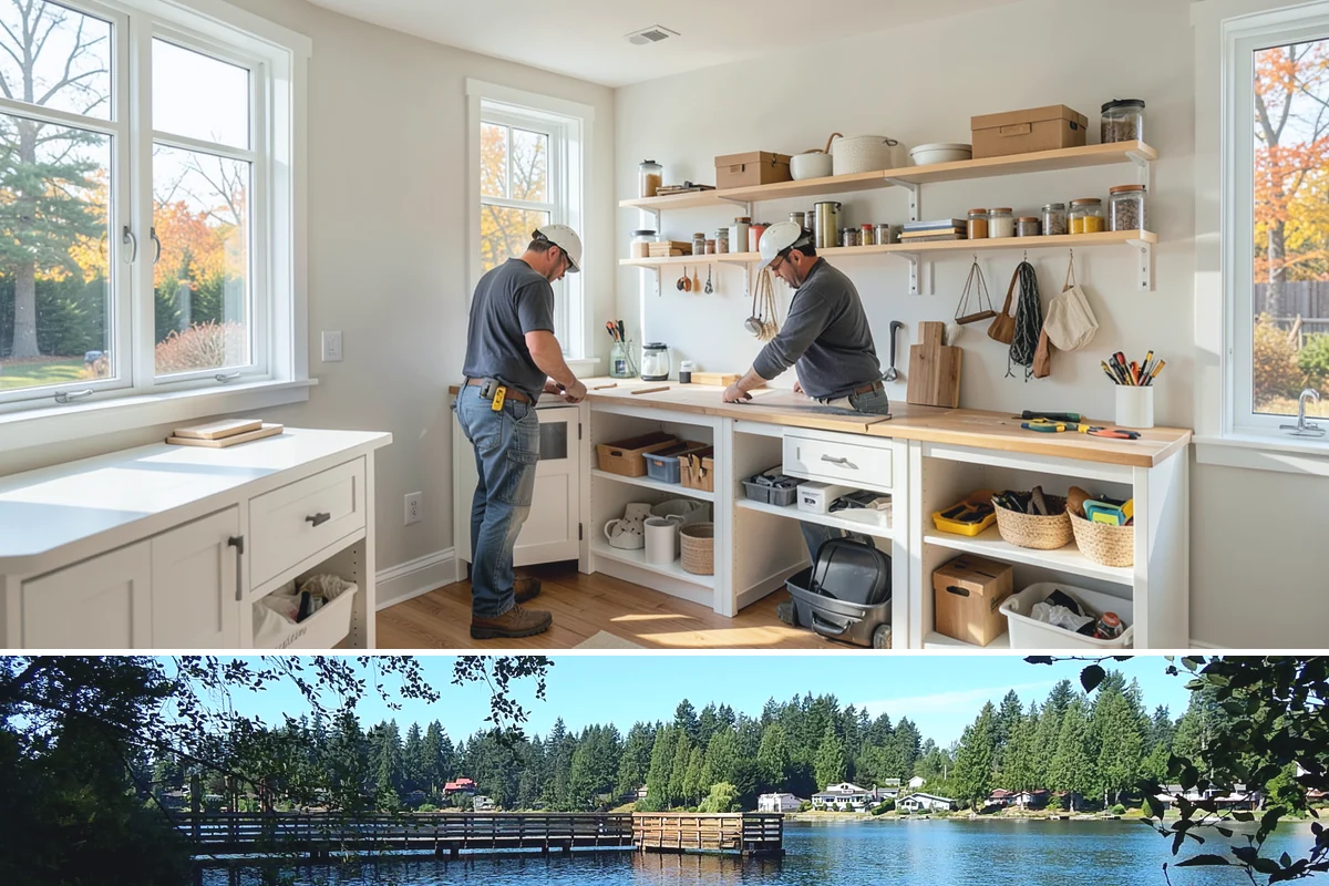 Cabinet Door Replacement in Federal Way, King County, WA - Cabinet door replacement is quick indoor work available year-round.