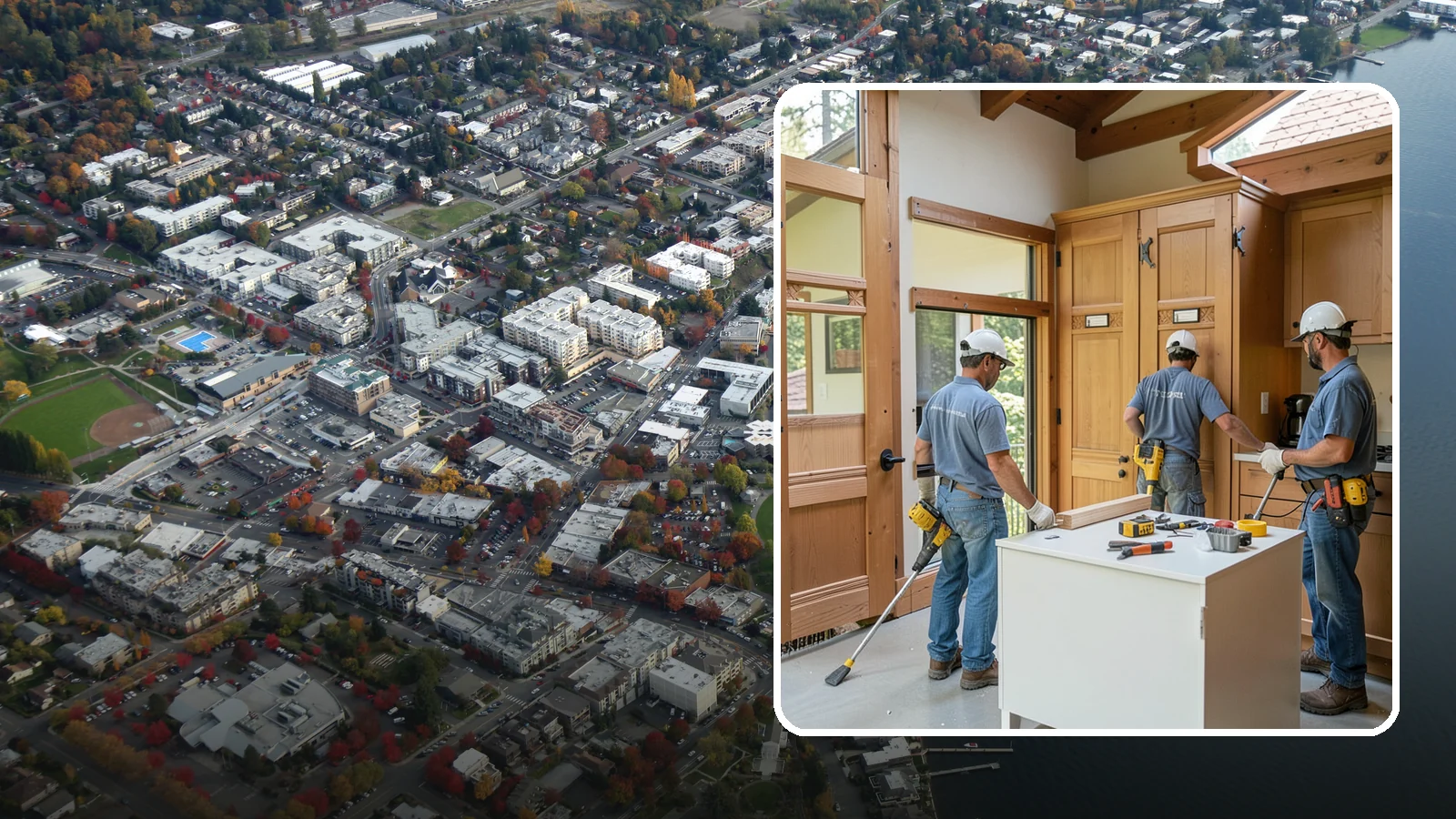 Cabinet Door Replacement in Kirkland, King County, WA - Replacing tired cabinet doors and drawer fronts to refresh your kitchen without a full cabinet tear-out.
