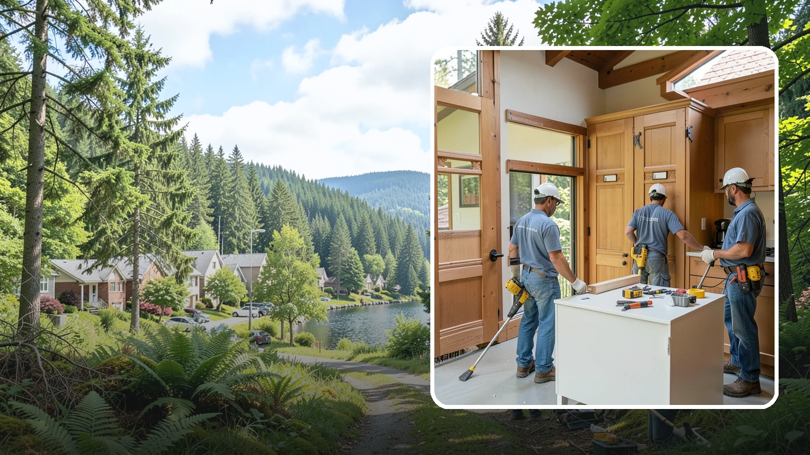Cabinet Door Replacement in Lake Forest Park, King County, WA - Replacing tired cabinet doors and drawer fronts to refresh your kitchen without a full cabinet tear-out.