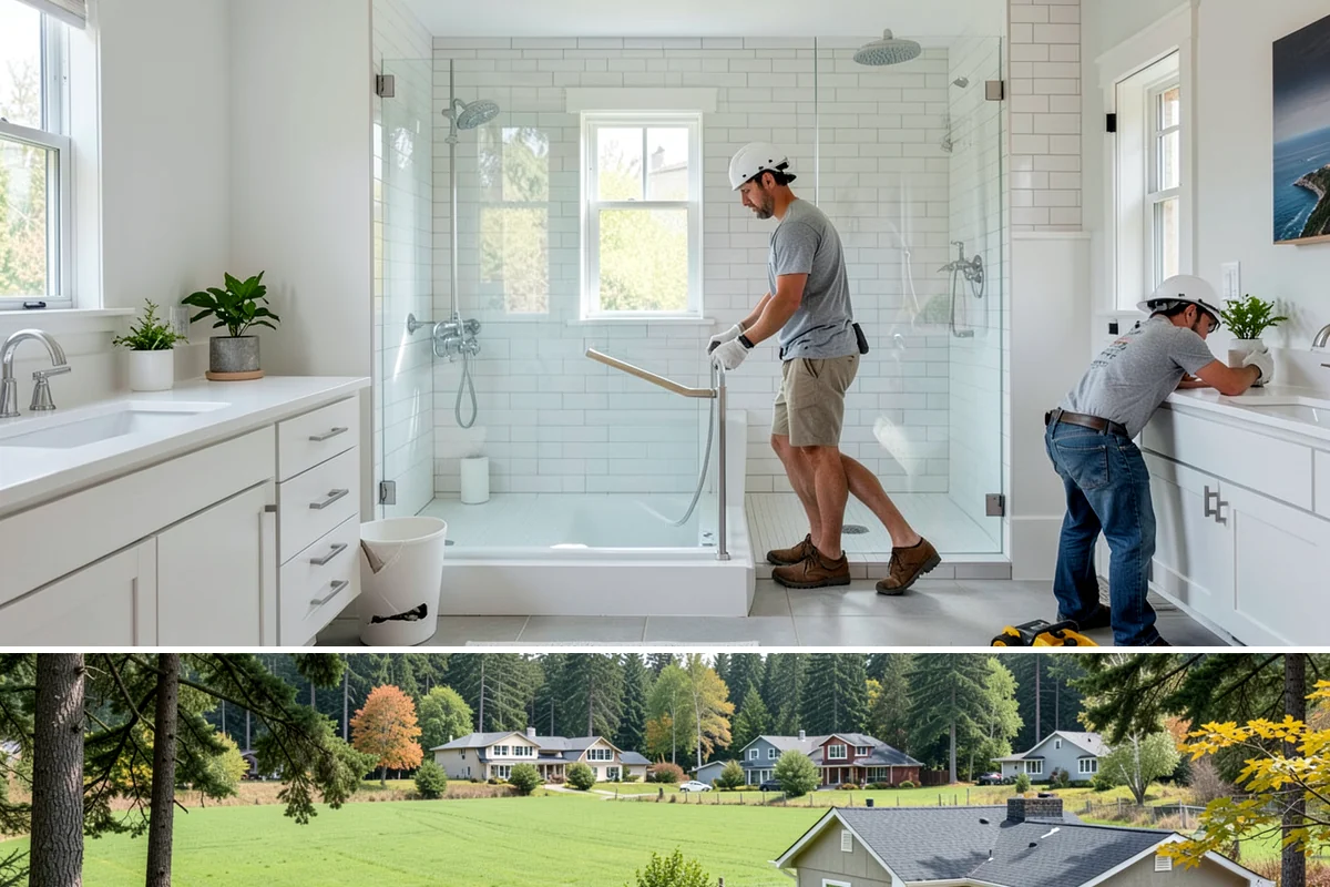 Cabinet Door Replacement in Lyman, Skagit County, WA - Cabinet door replacement is quick indoor work available year-round.