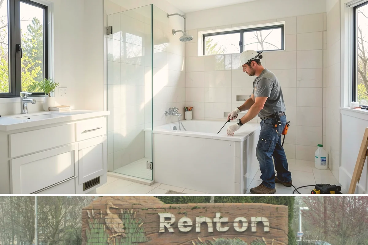 Cabinet Door Replacement in Renton, King County, WA - Cabinet door replacement is quick indoor work available year-round.