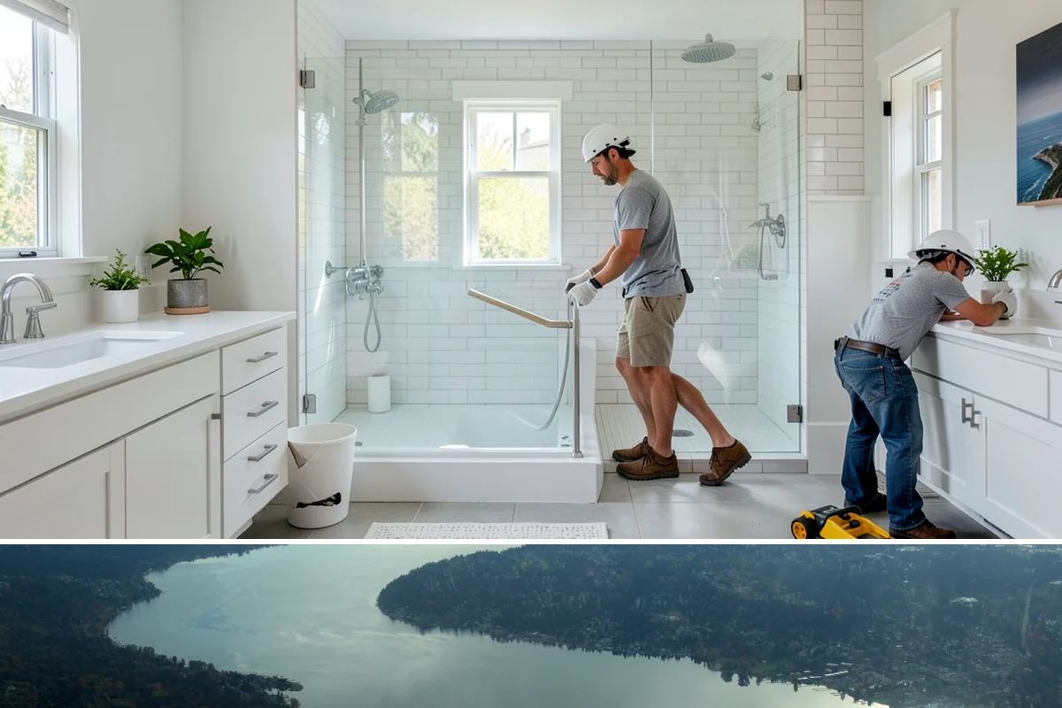 Cabinet Door Replacement in Sammamish, King County, WA - Cabinet door replacement is quick indoor work available year-round.