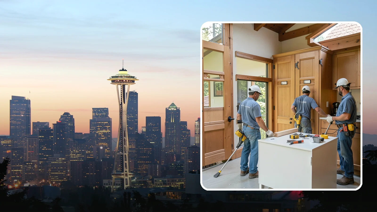 Cabinet Door Replacement in Seattle, King County, WA - Replacing tired cabinet doors and drawer fronts to refresh your kitchen without a full cabinet tear-out.