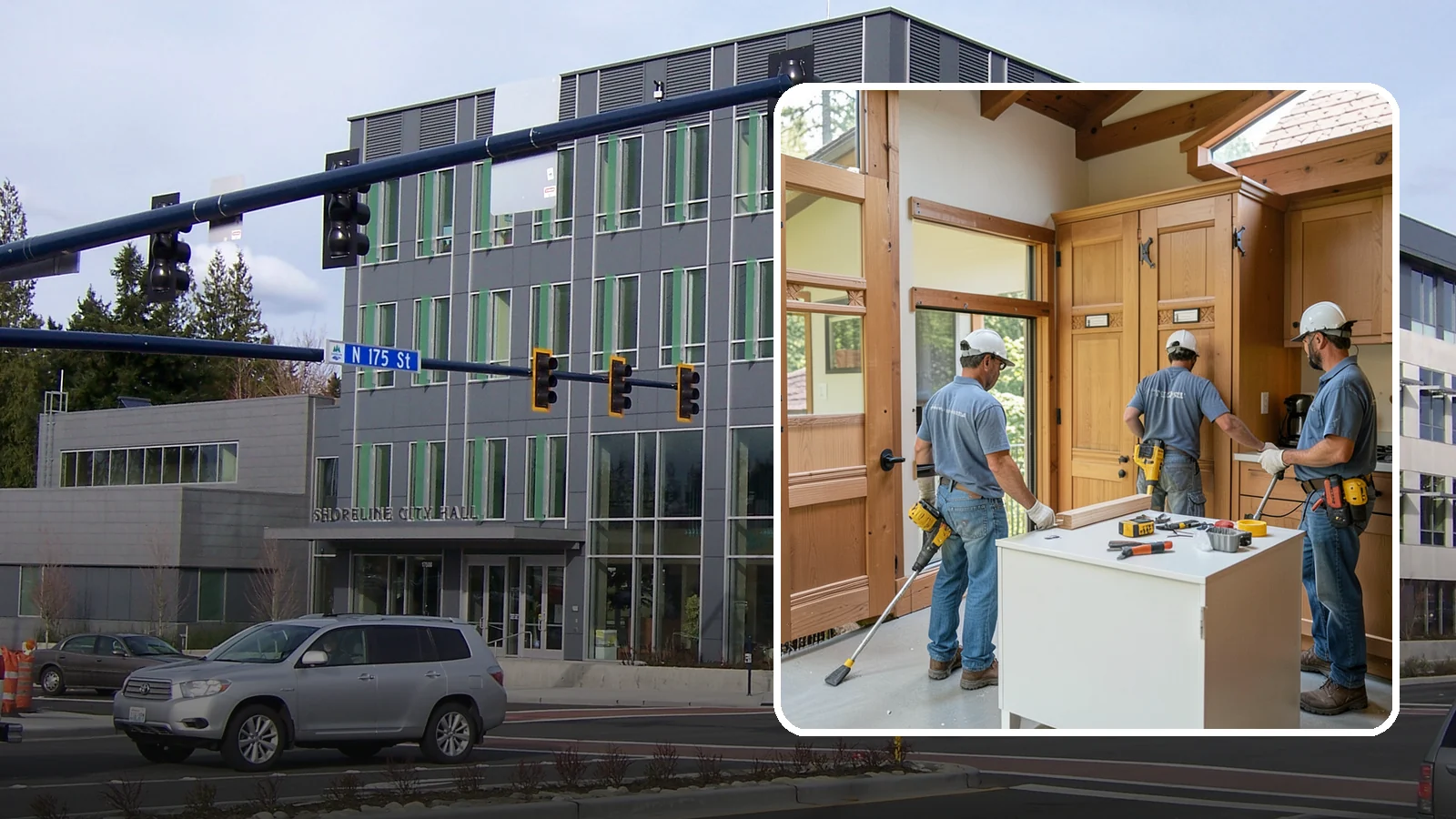 Cabinet Door Replacement in Shoreline, King County, WA - Replacing tired cabinet doors and drawer fronts to refresh your kitchen without a full cabinet tear-out.