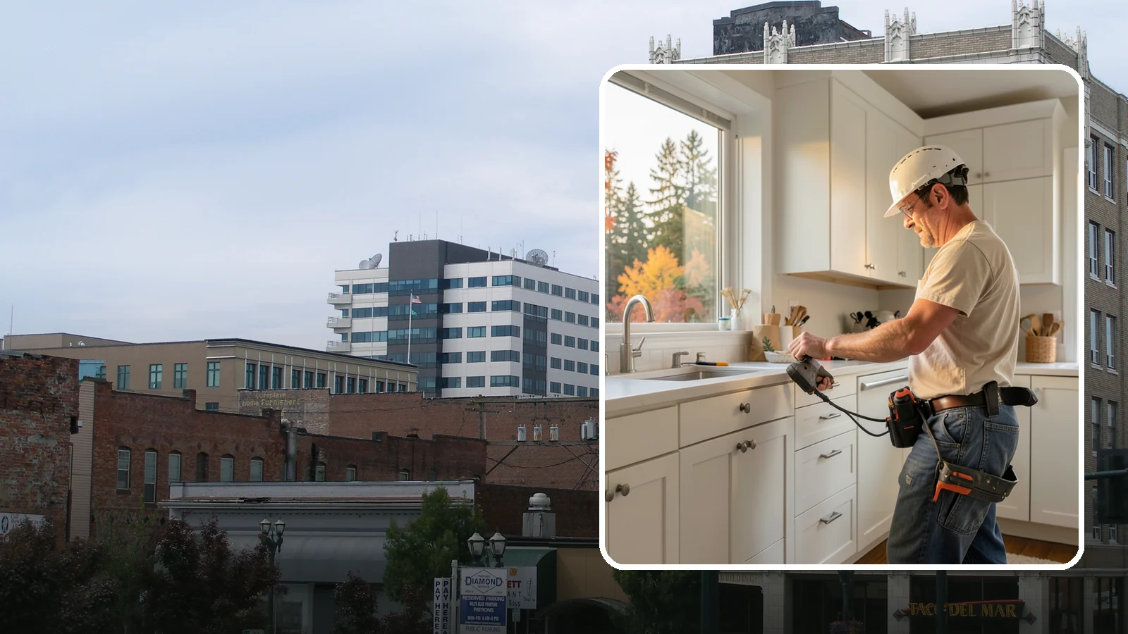 Cabinet Hardware Replacement in Everett, Snohomish County, WA - Swapping out dated knobs and pulls for new hardware, drilled and aligned for a clean, consistent look.