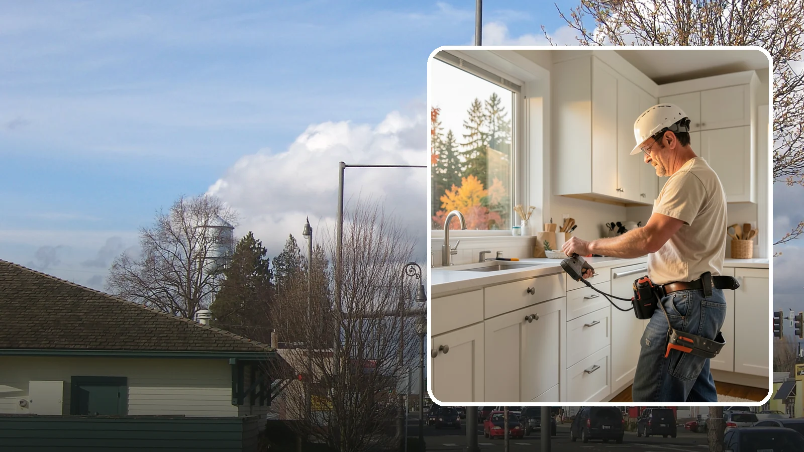 Cabinet Hardware Replacement in Marysville, Snohomish County, WA - Swapping out dated knobs and pulls for new hardware, drilled and aligned for a clean, consistent look.