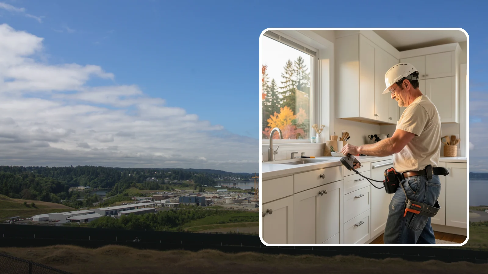 Cabinet Hardware Replacement in University Place, Pierce County, WA - Swapping out dated knobs and pulls for new hardware, drilled and aligned for a clean, consistent look.