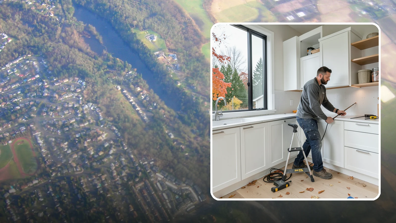 Cabinet Installation in Algona, King County, WA - Precise installation of new kitchen cabinets, set level, plumb, and secure to your walls and floor.