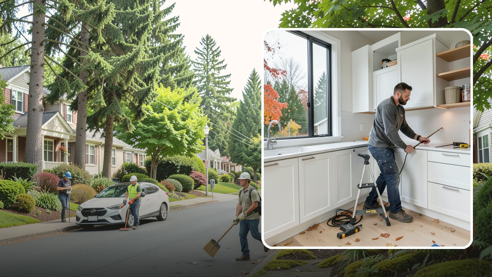 Cabinet Installation in Beaux Arts Village, King County, WA - Precise installation of new kitchen cabinets, set level, plumb, and secure to your walls and floor.