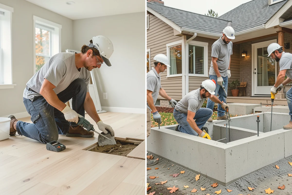 Cabinet Installation in Brier, Snohomish County, WA - Verify layout lines and locate wall studs