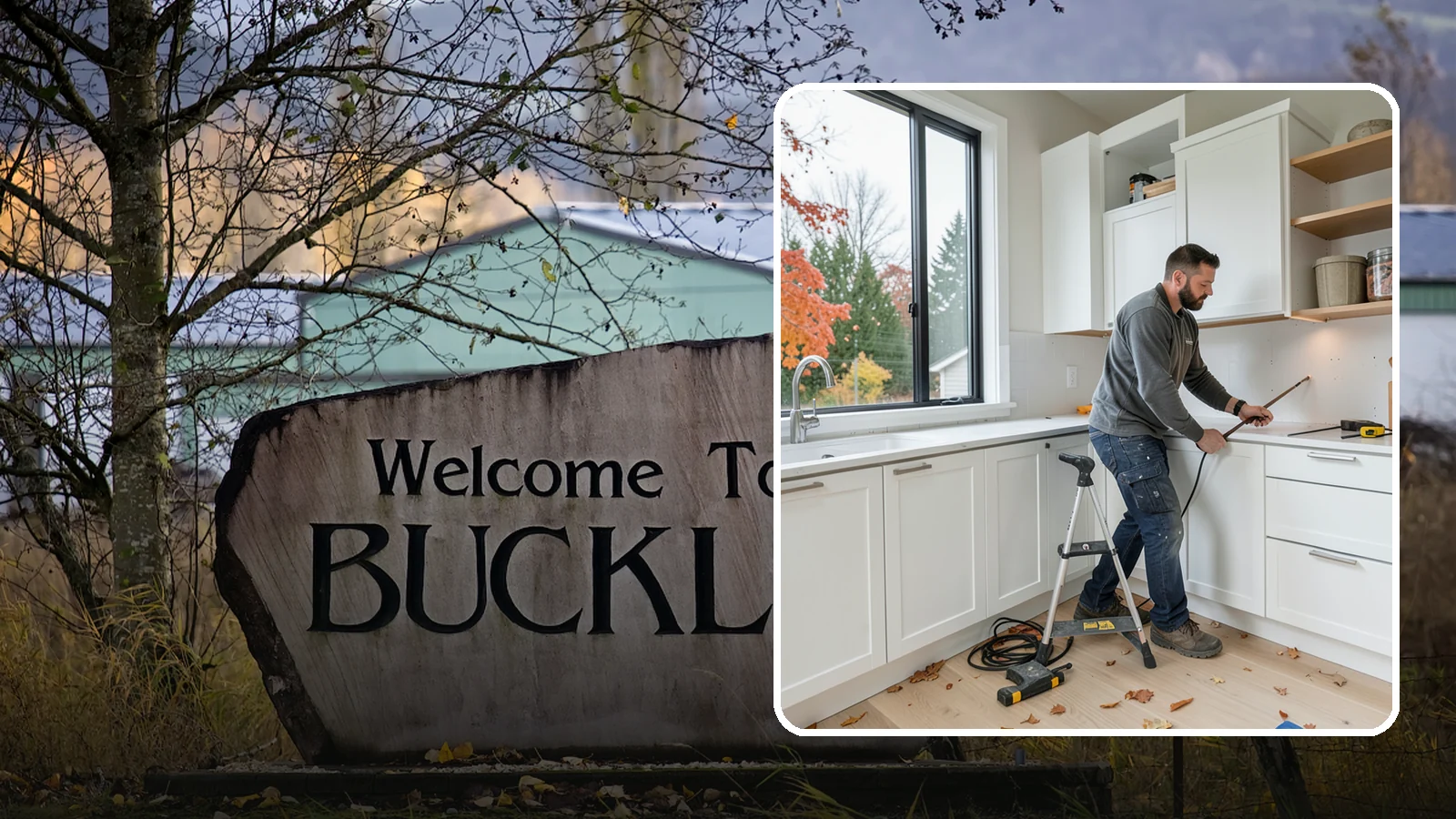 Cabinet Installation in Buckley, Pierce County, WA - Precise installation of new kitchen cabinets, set level, plumb, and secure to your walls and floor.