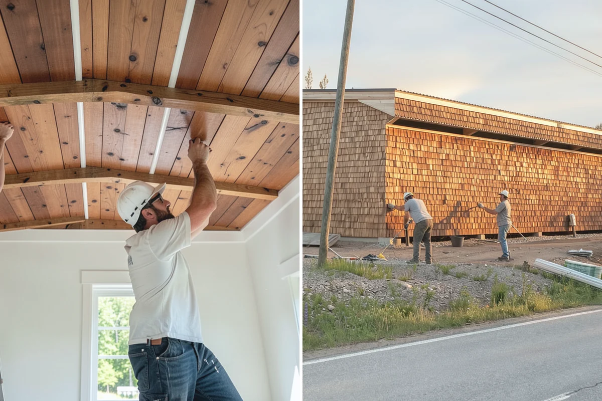 Cabinet Installation in Buckley, Pierce County, WA - Verify layout lines and locate wall studs