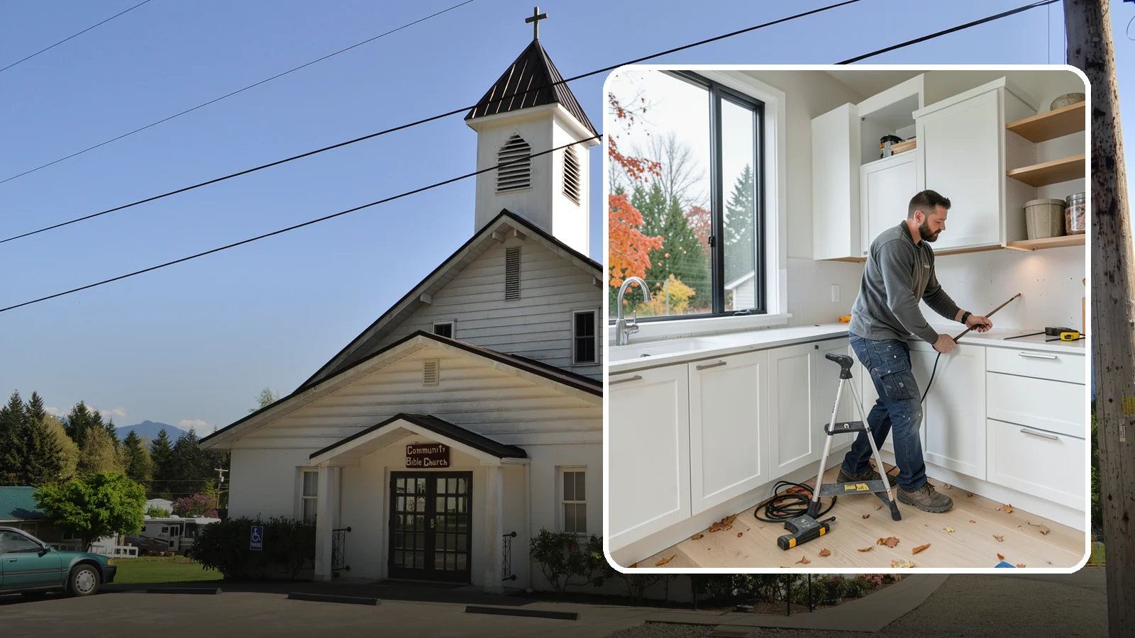 Cabinet Installation in Concrete, Skagit County, WA - Precise installation of new kitchen cabinets, set level, plumb, and secure to your walls and floor.