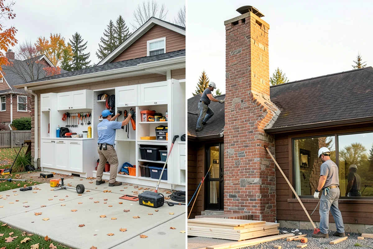 Cabinet Installation in Concrete, Skagit County, WA - Verify layout lines and locate wall studs