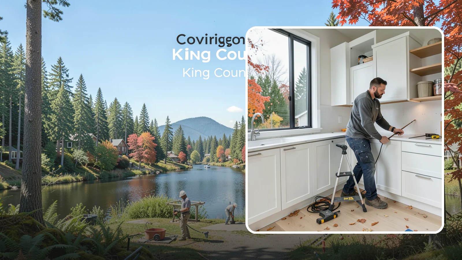 Cabinet Installation in Covington, King County, WA - Precise installation of new kitchen cabinets, set level, plumb, and secure to your walls and floor.
