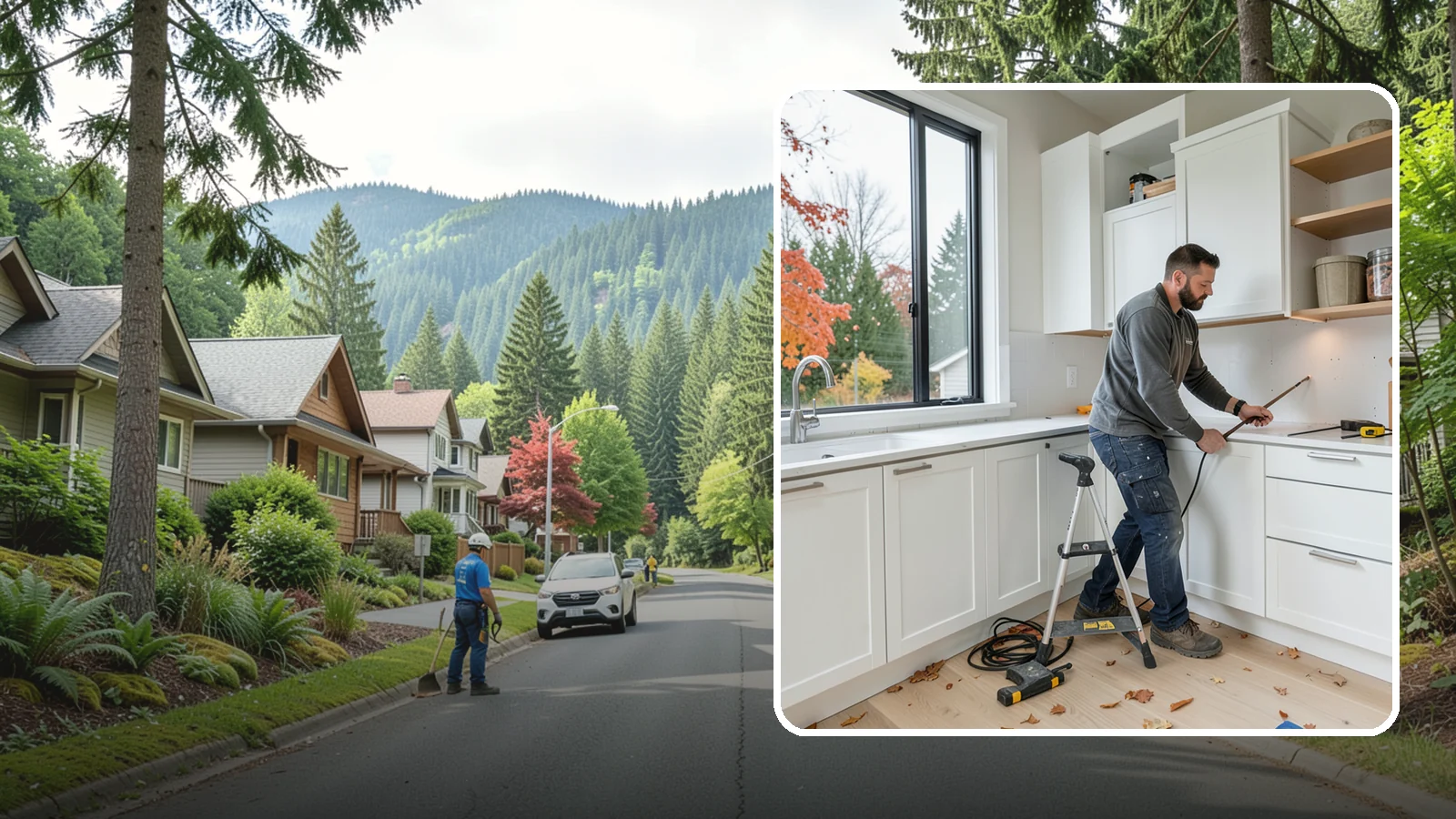 Cabinet Installation in Darrington, Snohomish County, WA - Precise installation of new kitchen cabinets, set level, plumb, and secure to your walls and floor.
