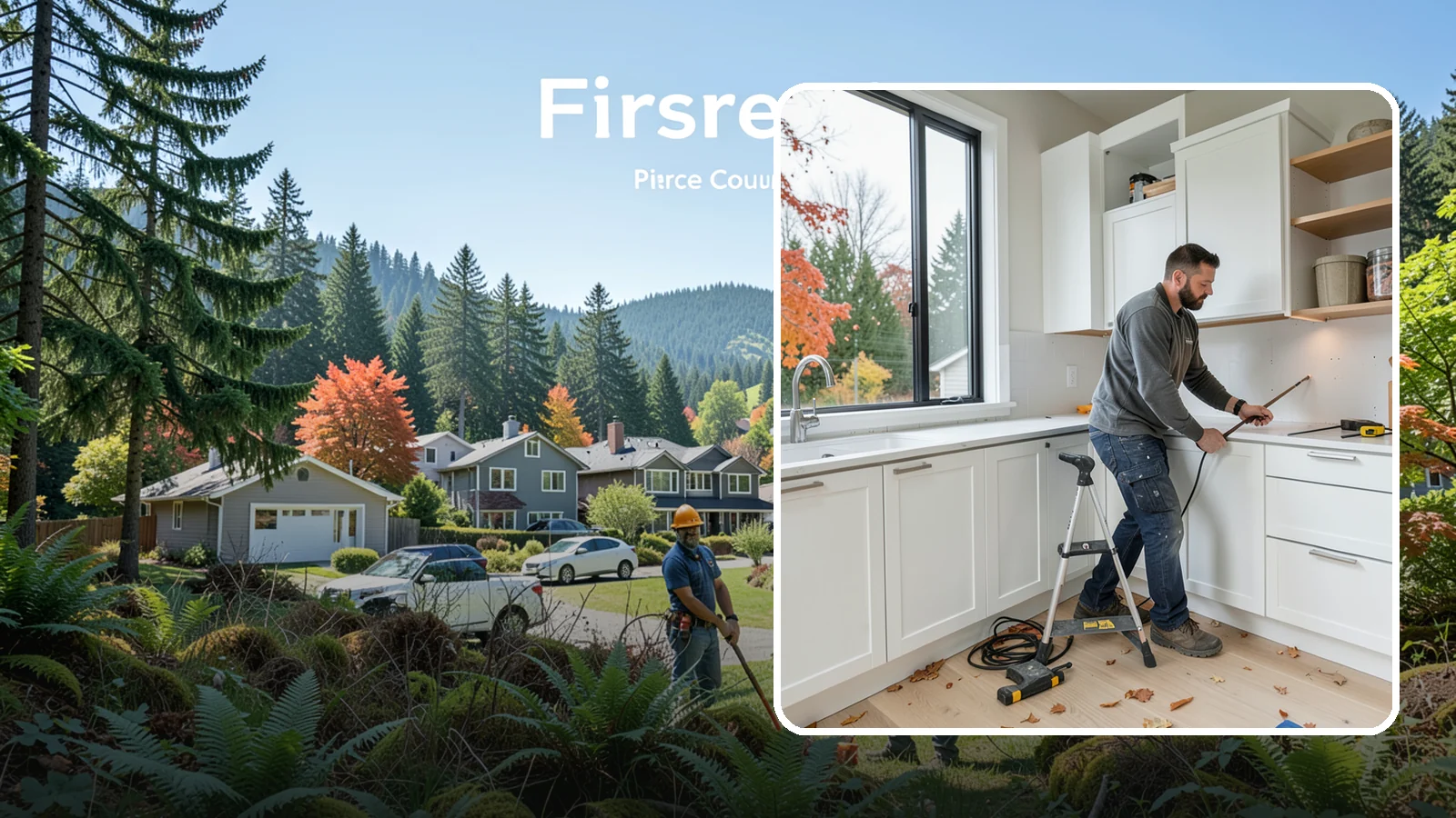 Cabinet Installation in Fircrest, Pierce County, WA - Precise installation of new kitchen cabinets, set level, plumb, and secure to your walls and floor.