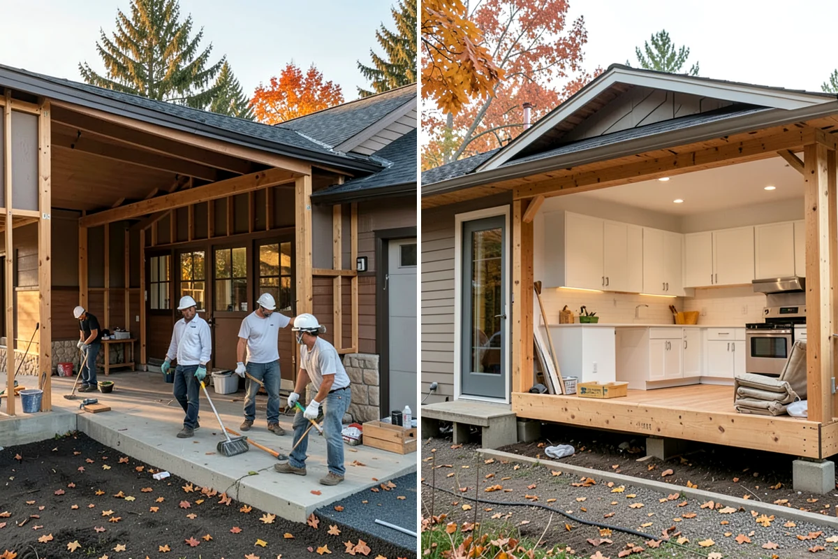 Cabinet Installation in Fircrest, Pierce County, WA - Verify layout lines and locate wall studs