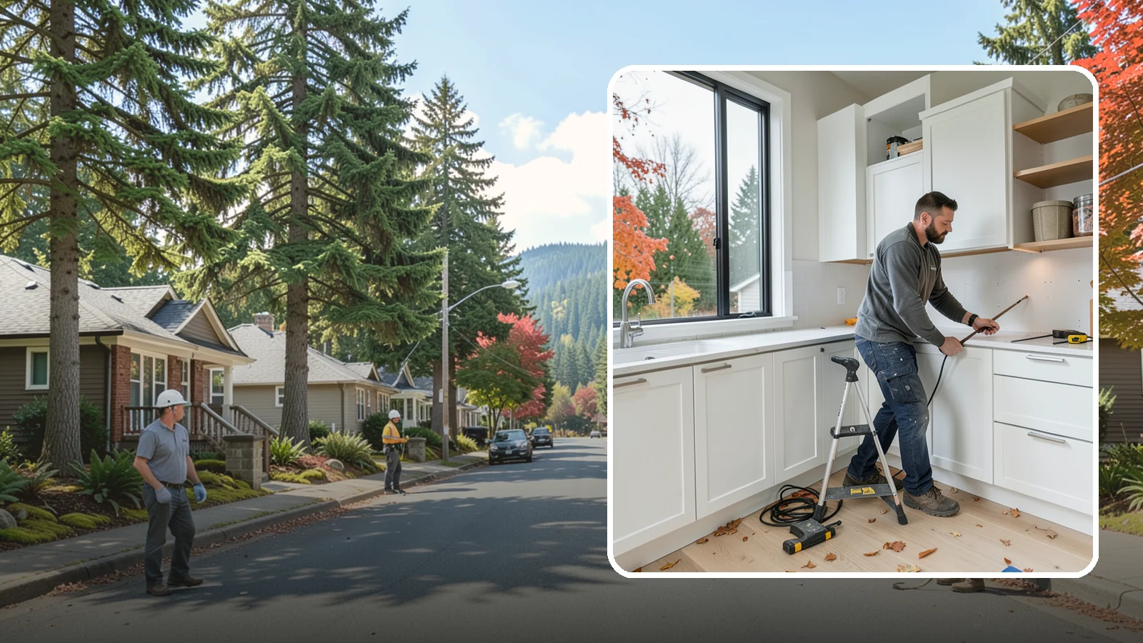 Cabinet Installation in Hunts Point, King County, WA - Precise installation of new kitchen cabinets, set level, plumb, and secure to your walls and floor.