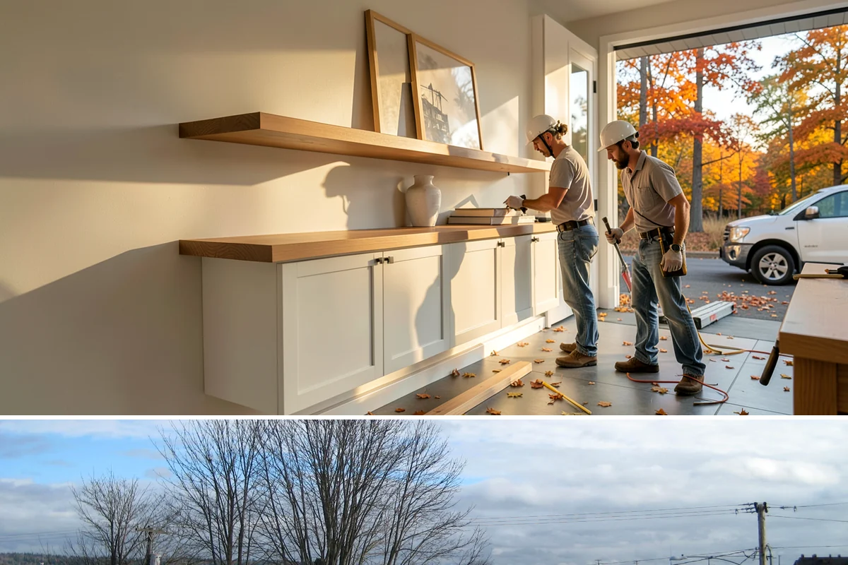 Cabinet Installation in Langley, Island County, WA - Any dry season works well for installation since cabinets go in after the messy rough-in phases are complete.