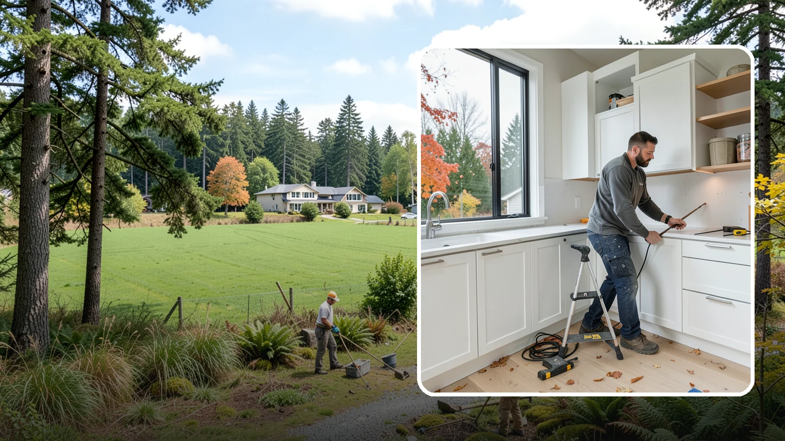 Cabinet Installation in Lyman, Skagit County, WA - Precise installation of new kitchen cabinets, set level, plumb, and secure to your walls and floor.