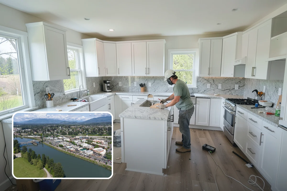Cabinet Installation in Mount Vernon, Skagit County, WA - Cabinets set perfectly level and plumb