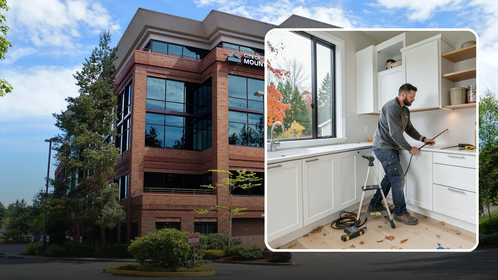 Cabinet Installation in Mountlake Terrace, Snohomish County, WA - Precise installation of new kitchen cabinets, set level, plumb, and secure to your walls and floor.