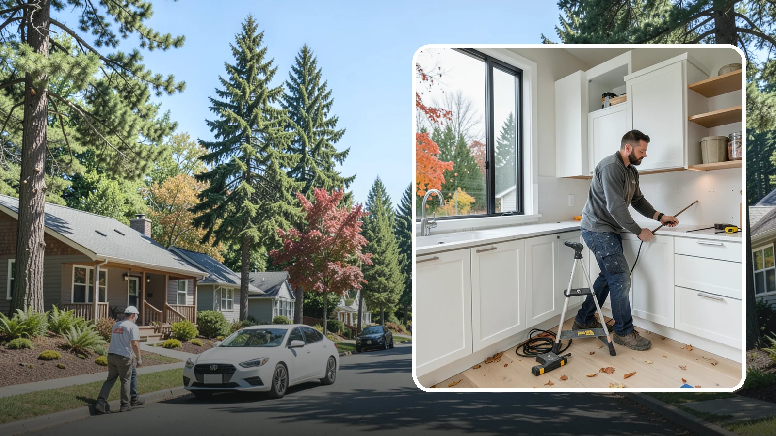 Cabinet Installation in Orting, Pierce County, WA - Precise installation of new kitchen cabinets, set level, plumb, and secure to your walls and floor.