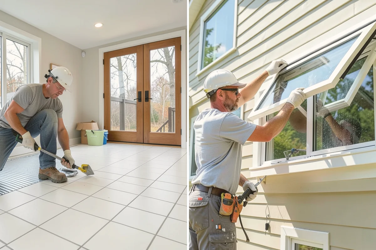Cabinet Installation in Orting, Pierce County, WA - Verify layout lines and locate wall studs