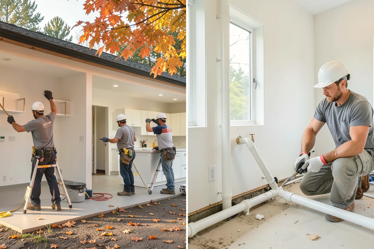 Cabinet Installation in Ruston, Pierce County, WA - Verify layout lines and locate wall studs