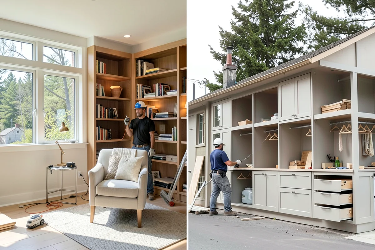 Cabinet Installation in Seattle, King County, WA - Verify layout lines and locate wall studs